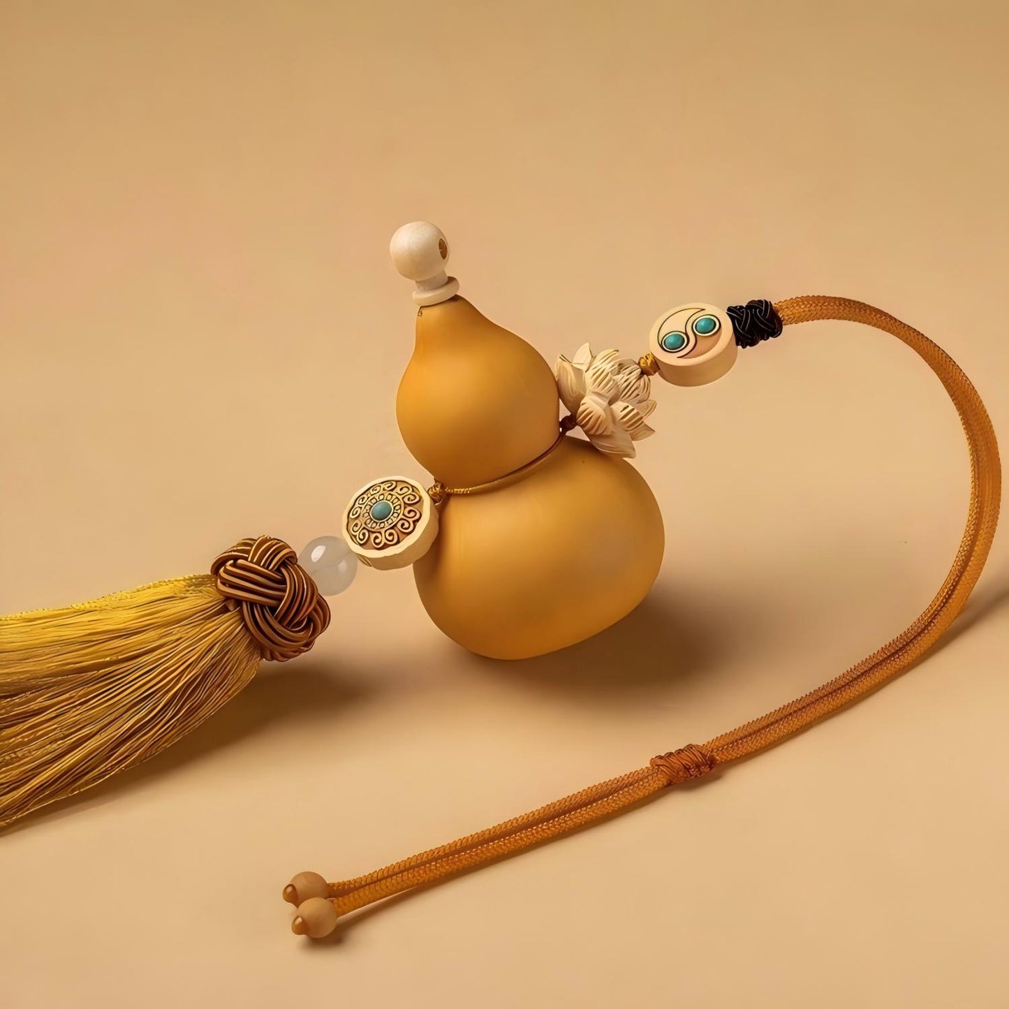 Natural Gourd Tassel Pendant