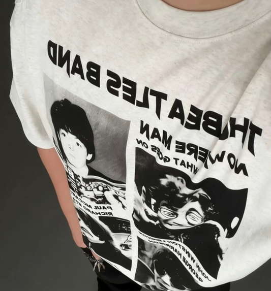 26SS Vintage Band Print T-shirt